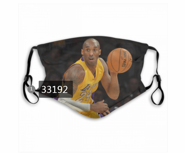 2021 NBA Los Angeles Lakers #24 kobe bryant 33192 Dust mask with filter->nba dust mask->Sports Accessory